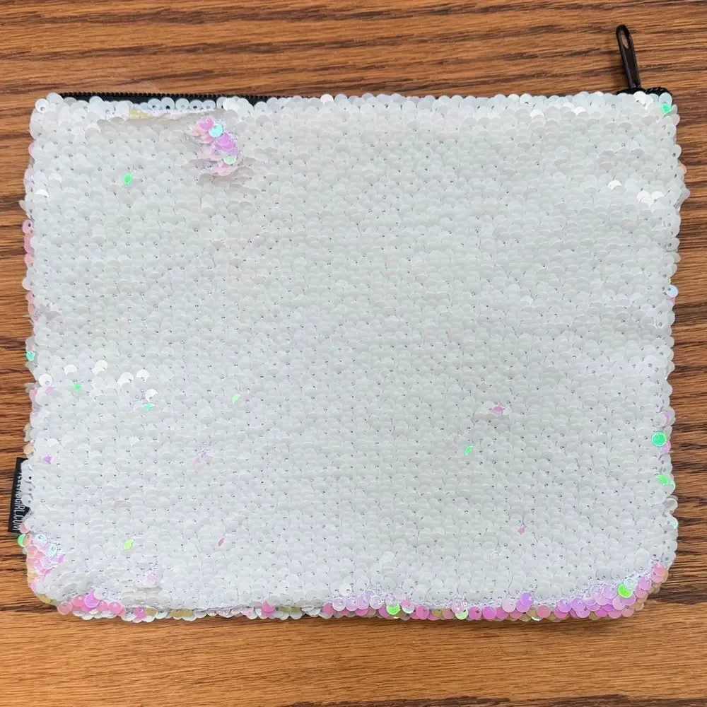 Style lab girl Iridescent Sequin Clutch. 9x7 inches. Like new